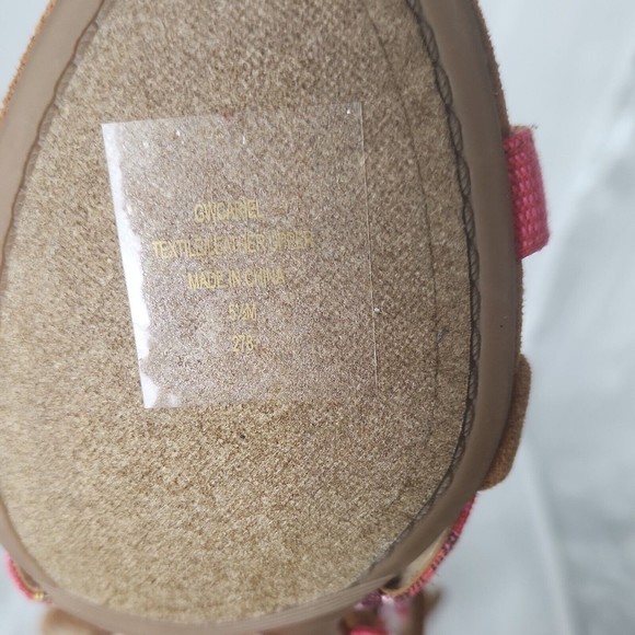 Guess Tribal Block Heels Gladiator Multicolor suede cork heels fabric 5.5 - Picture 5 of 9